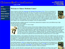 Tablet Screenshot of chinesemedicinecenter.com